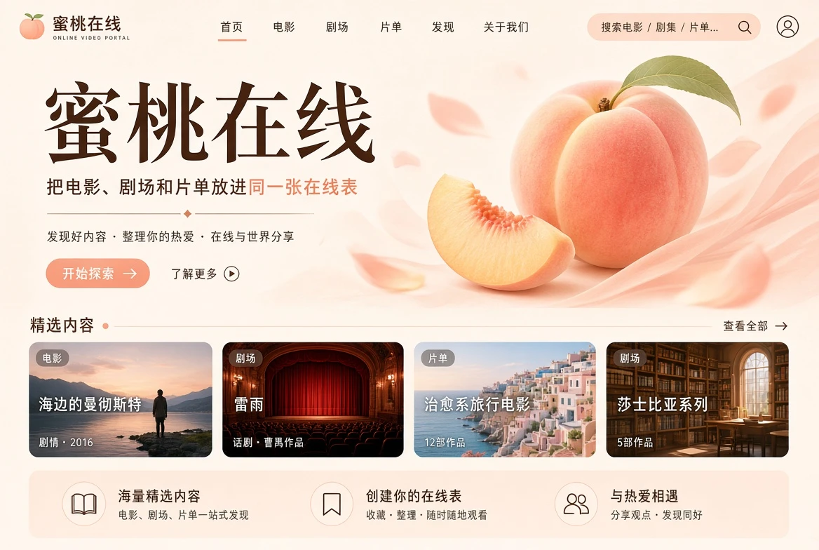 蜜桃在线首页主视觉